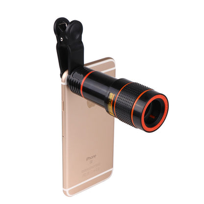 Zoom Mobile Phone Clip-On Retractable Telescope Camera Lens For  Galaxy S3 S4 S5 S6 S7 Edge Phone