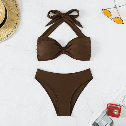 Women's Two-piece Swimsuit Lace-up Bikini